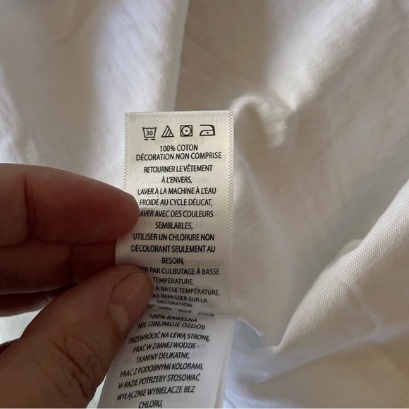 NWT Cynthia Rowley Double Heart Beaded T-Shirt XS - Picture 12 of 12